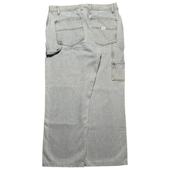 Vintage Y2K Calvin Klein Light Wah Carpenter Jeans Crystal Rhinestone 36 - Picture 1 of 7